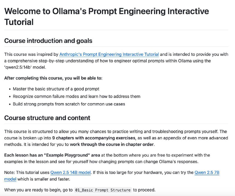 **Welcome to Ollama's Prompt Engineering Interactive …