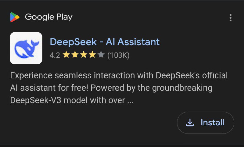 Check out "DeepSeek - AI Assistant"