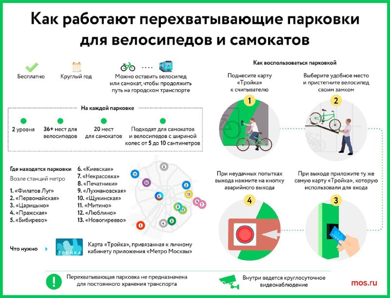 ***🚲*****В Москве этой зимой работает 13 …