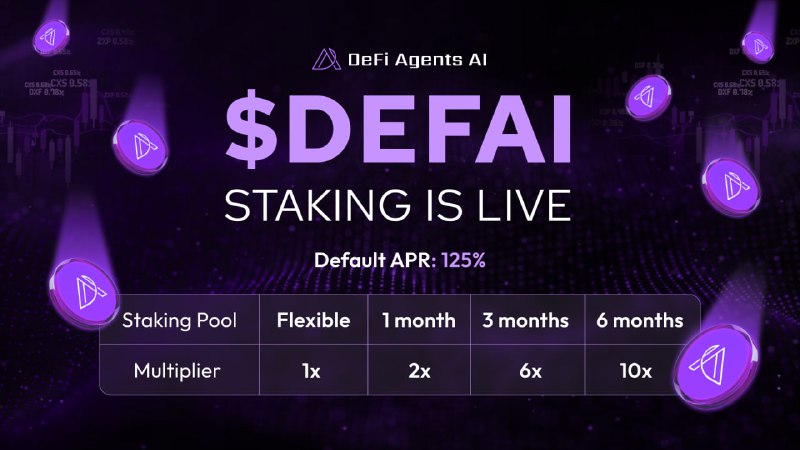 **NOW LIVE:** **$DEFAI** **STAKING PAGE**