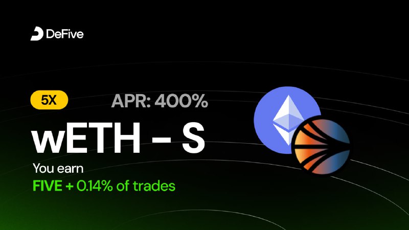 wETH has arrived on DeFive! ***🌊******⚡️***