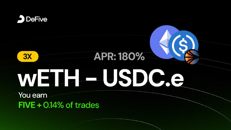 Stable meets ETH—wETH/USDC.e is now farming …
