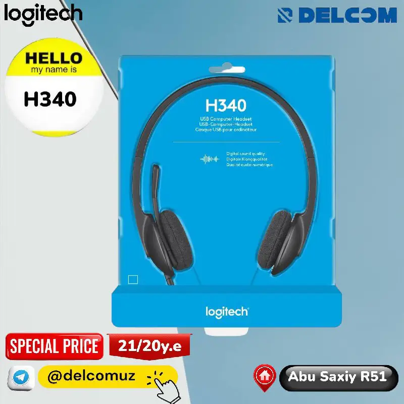 **Logitech H340 Headset**