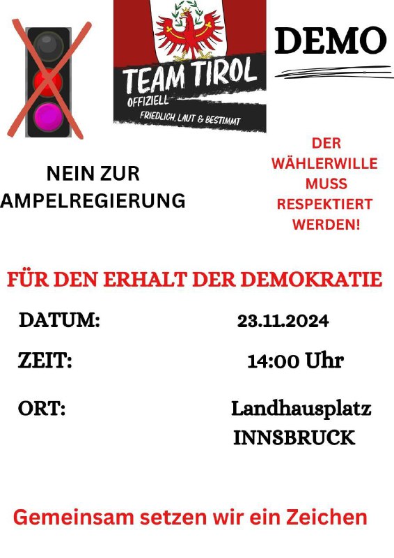 Innsbruck – Nein zur Ampelregierung - …