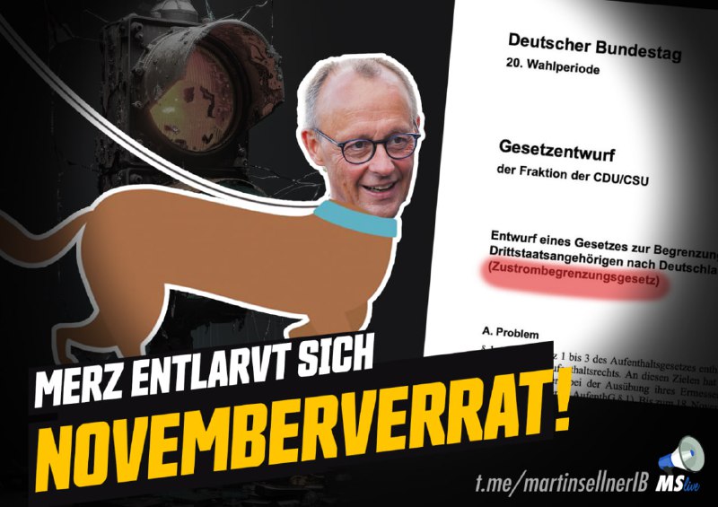 **Novemberverrat: CDU "könnte" Grenzen schließen!**