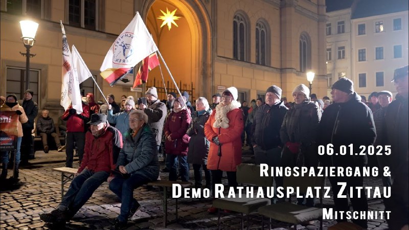 Spaziergang und Montagsdemo 06.01.2025 in Zittau …