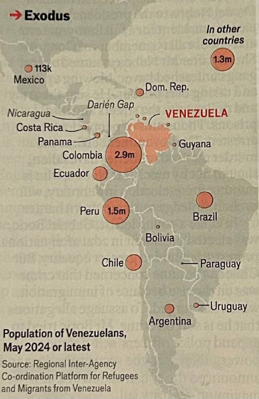 Венесуэла буквально разбегается. Она демографически становится …