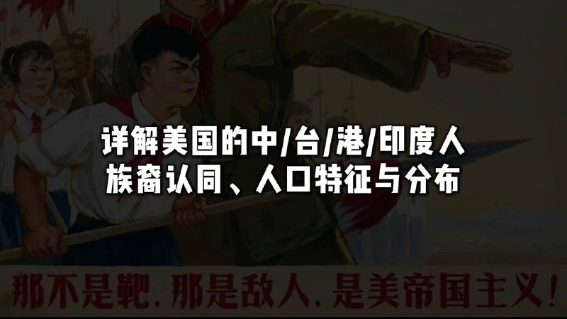 详解美国的中台港和印度人，族裔认同、人口特征和地区分布