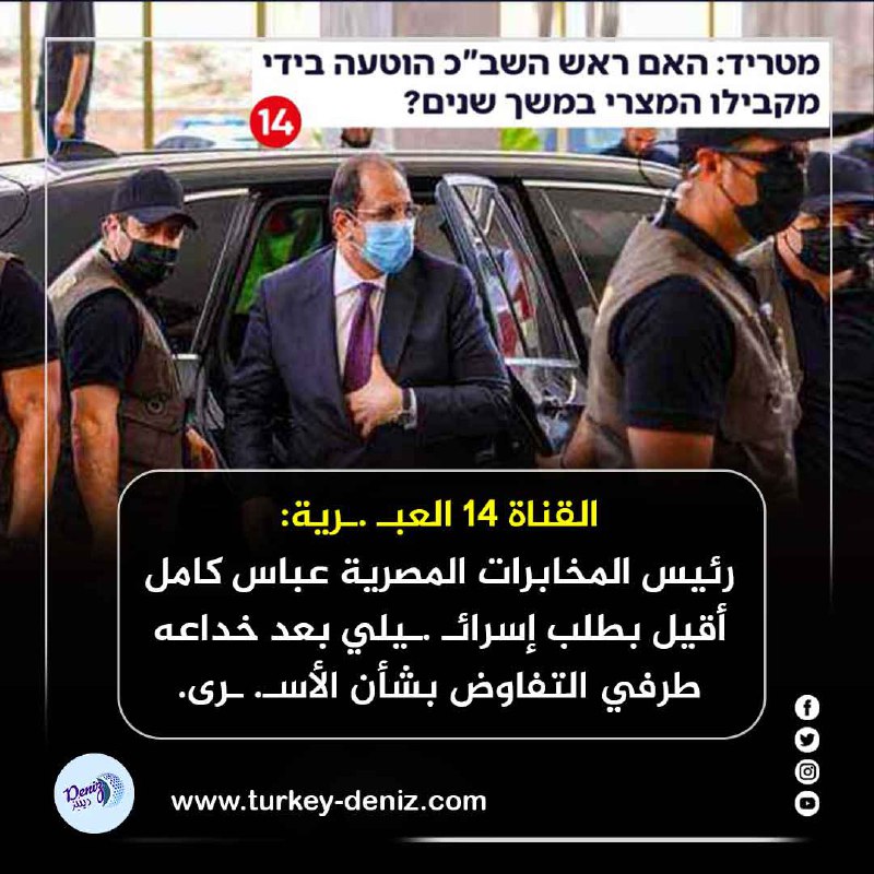 القناة 14 العبـ .ـرية: رئيس المخـ …