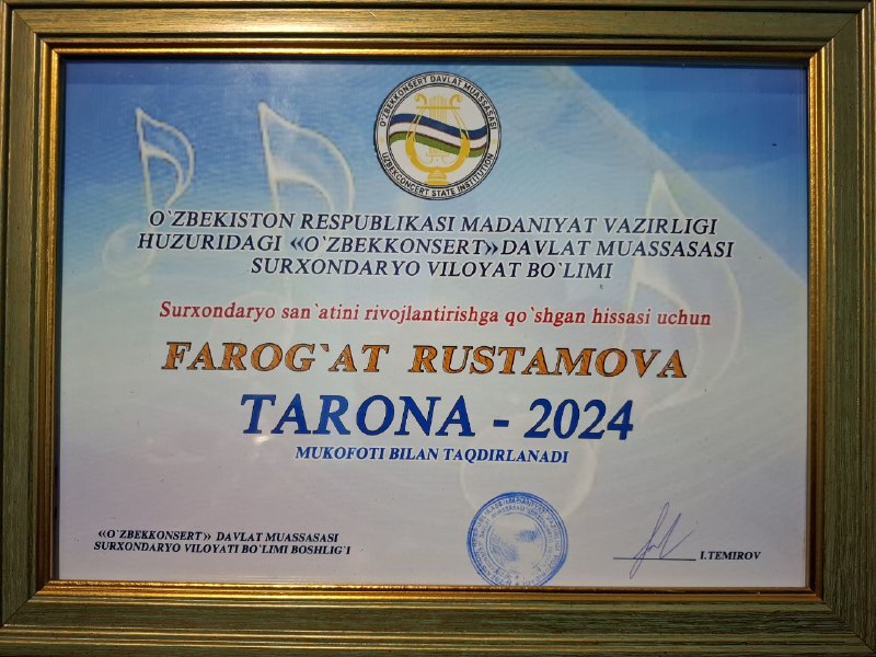 DENOV SAN'ATKORLARI FAOLIYATI 24! 2018.