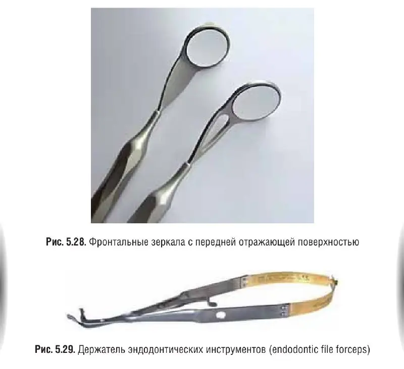 Зеркала и держатель эндодонтических инструментов