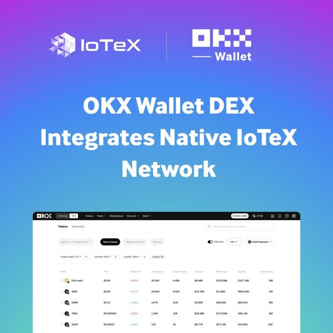 **IoTeX x OKX wallet**