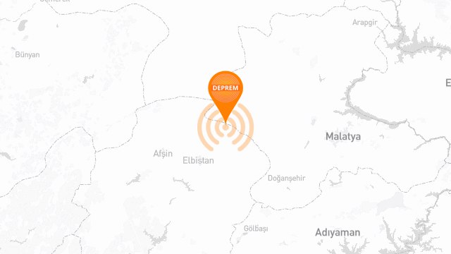 **Elbistan (Kahramanmaraş)** bölgesinde **3.5** büyüklüğünde deprem.