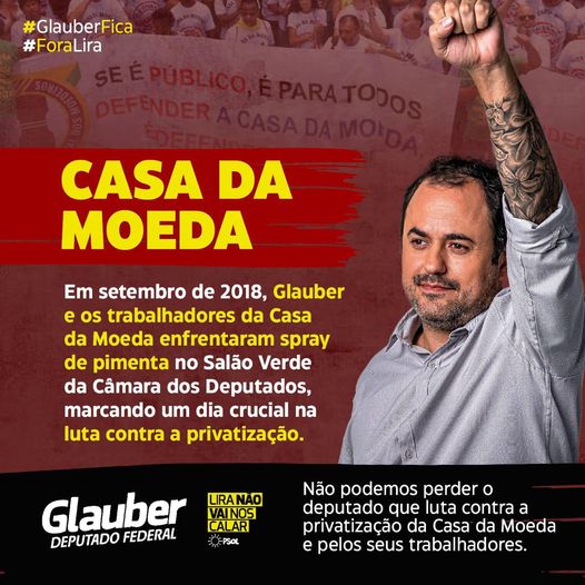 Glauber está sendo perseguido politicamente por …