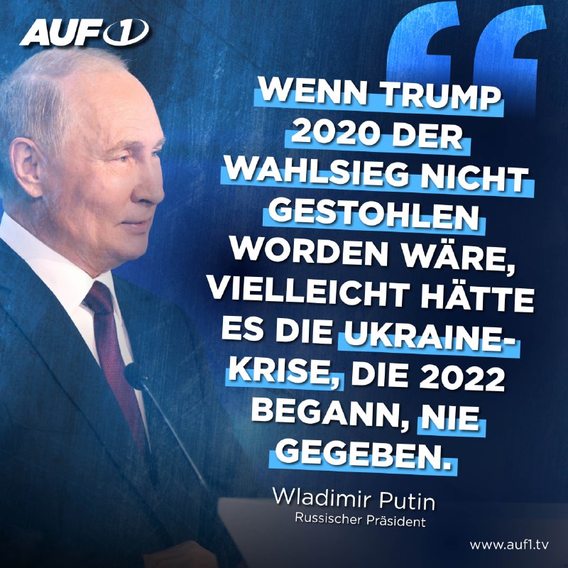 ***🔥******🔥*** **Putin: Ohne gestohlene US-Wahl hätte …
