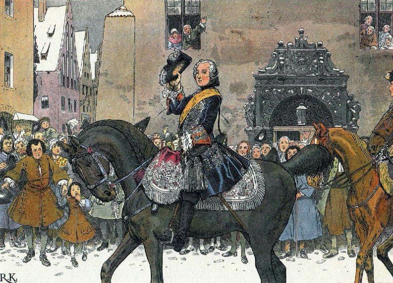 3. Januar 1741. Friedrich II. zieht …