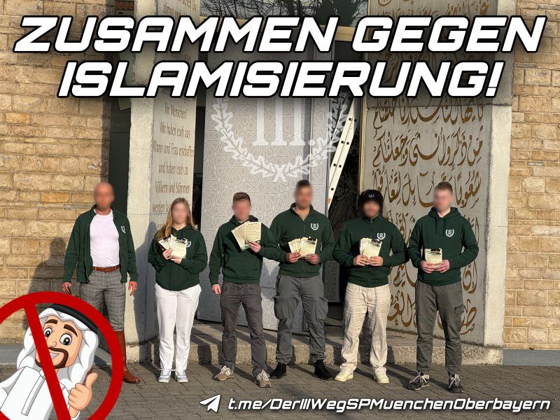 **Schluss mit „Bunt“ – Flugblattverteilung in …