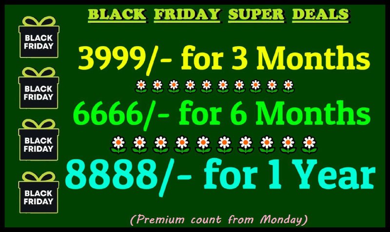 *****🔥*** BLACK FRIDAY SUPER DEALS ***🔥******(Premium …