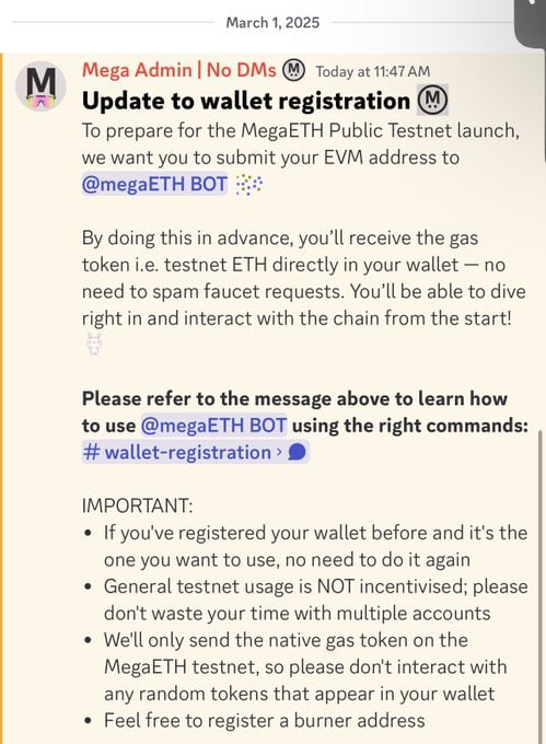 **MegaETH: Register your wallet for Testnet**