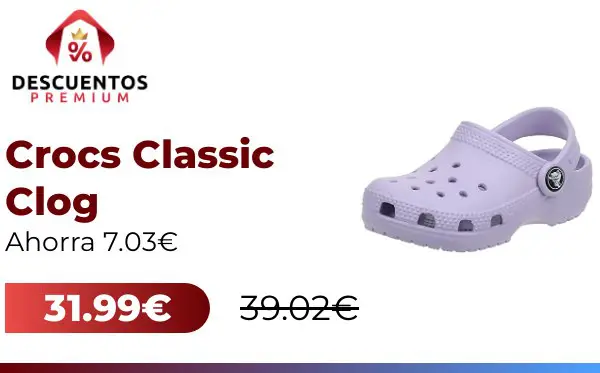 *****🎯*** Crocs Classic Clog K, Zuecos Unisex niños, Lavender, 34/35 EU**