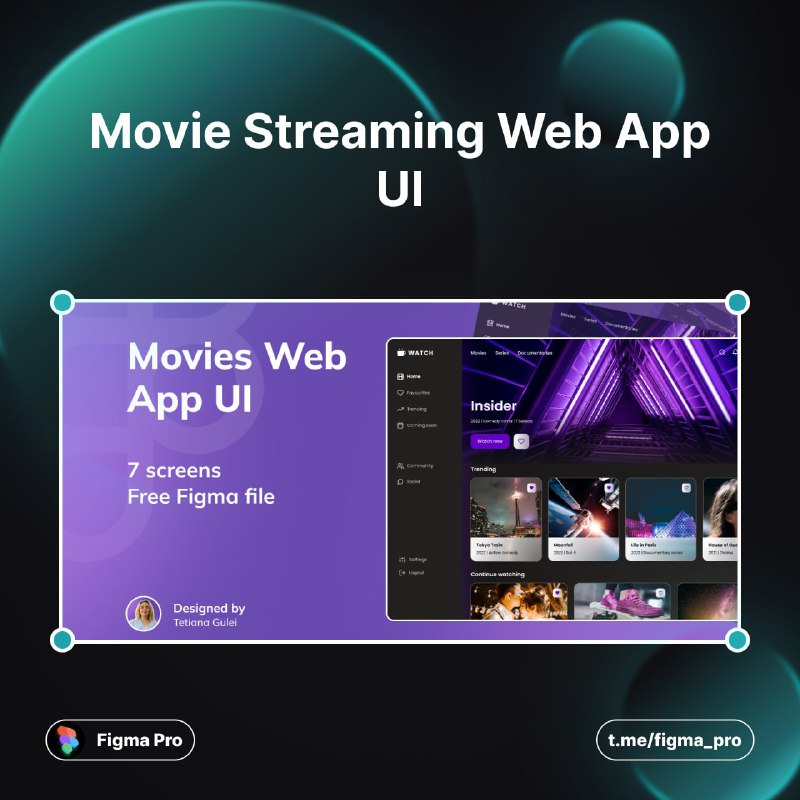 **Movie Streaming Web App UI**