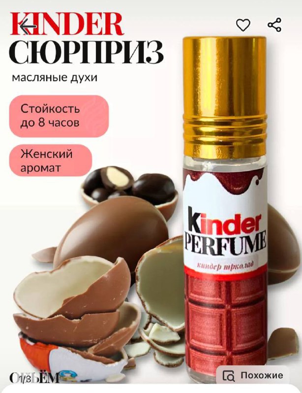 Духи с запахом Kinder Surprise нашли …