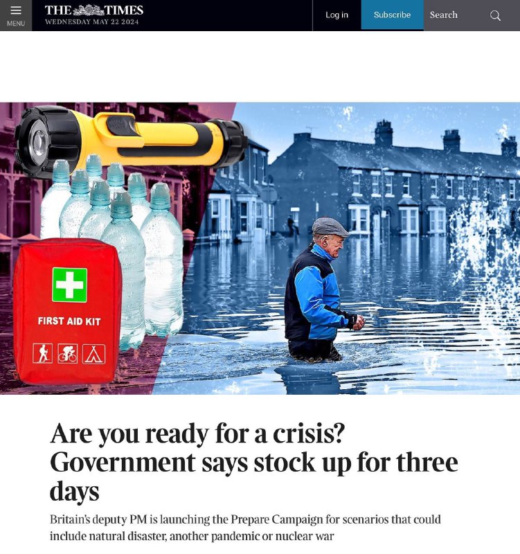 "Ben je klaar voor een crisis?"