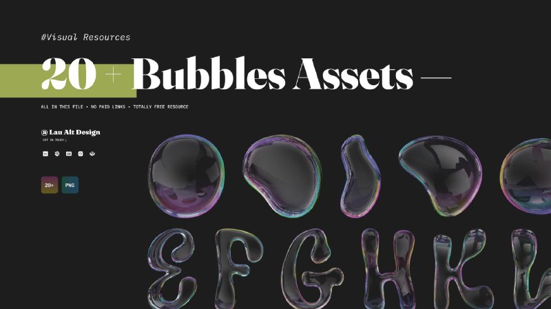 [*****🧰*** Bubbles**](https://www.figma.com/community/file/1368353713110817127/20-free-bubbles-assets)