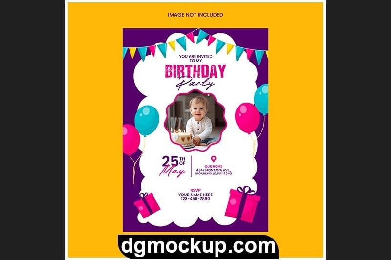 **Happy Birthday Invitation Card – Free …