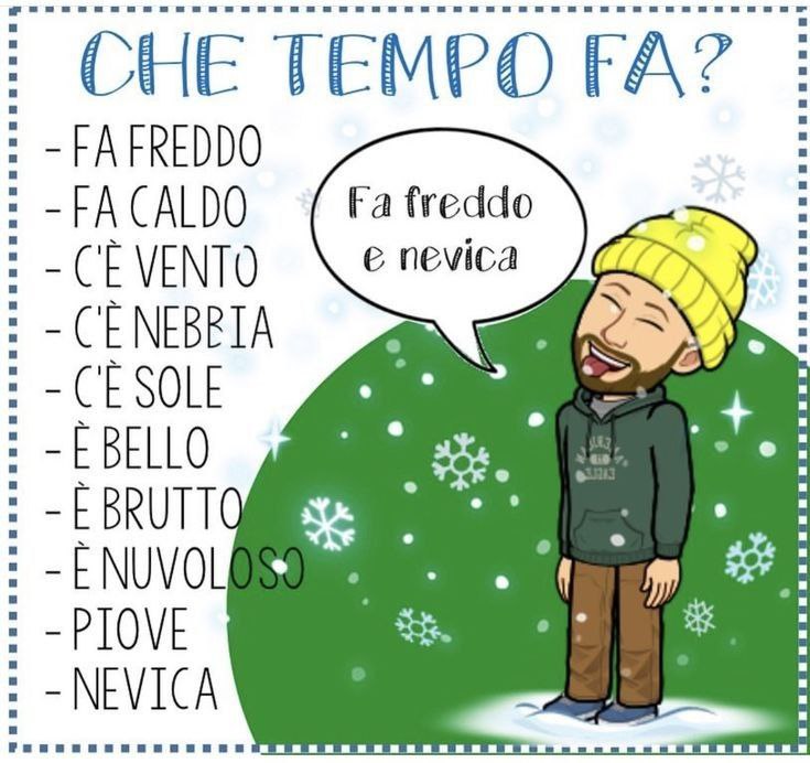 Che tempo fa?