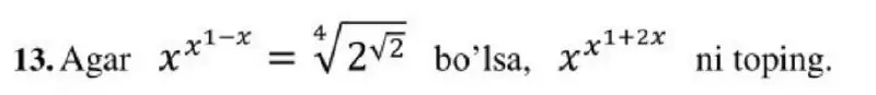 Matematiklar uchun ajoyib tenglama.