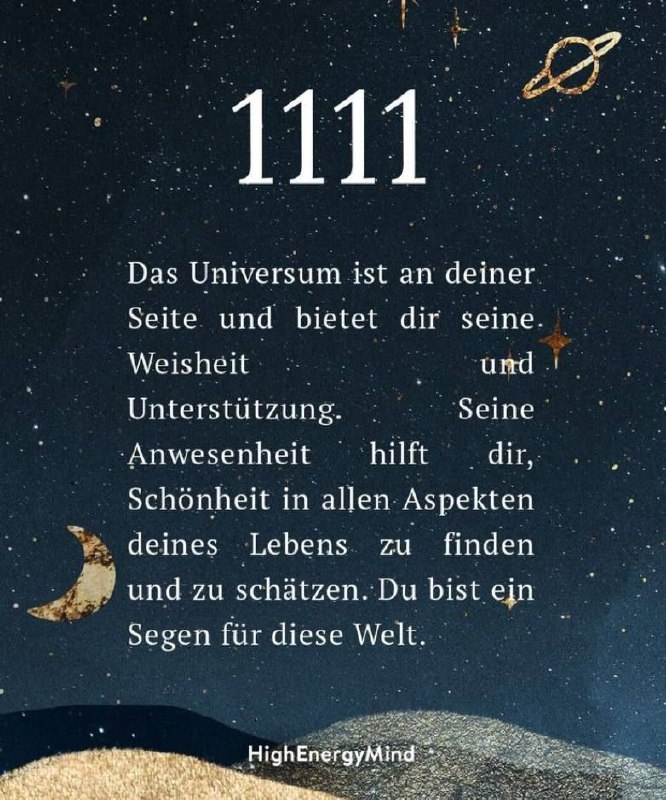 Das Universum sagt ***👆******👆***