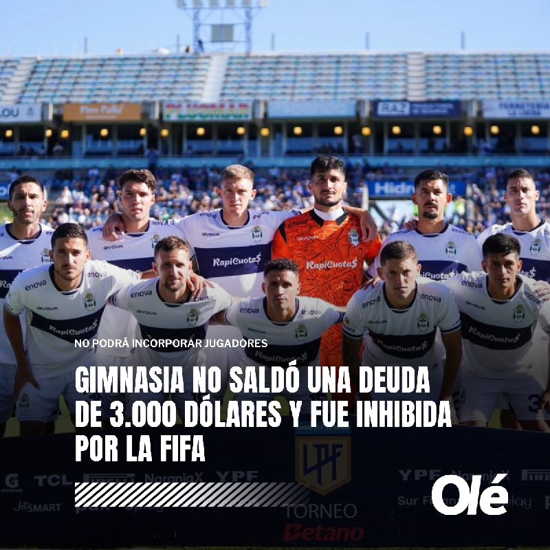 ***?******❌*** Gimnasia fue inhibida por la …