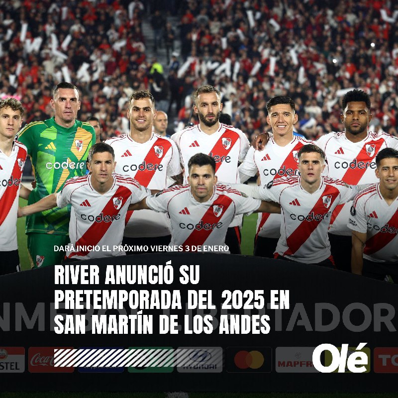 ***⚪️******?*** RIVER TIENE PRETEMPORADA CONFIRMADA