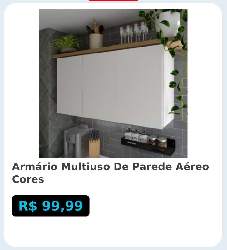 ***🛍️***Armário Multiuso De Parede Aéreo Cores