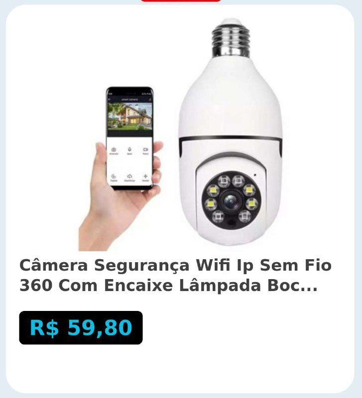 ***🛍️***Câmera Segurança Wifi Ip Sem Fio …