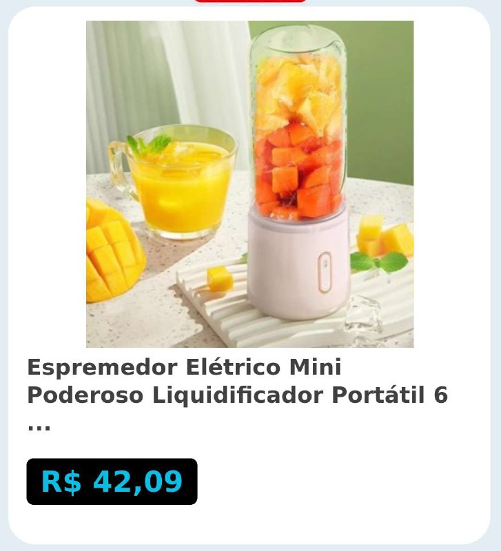 ***🛍️***Espremedor Elétrico Mini Poderoso Liquidificador Portátil …