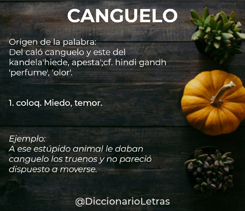 **CANGUELO**[@DiccionarioLetras](https://t.me/DiccionarioLetras)