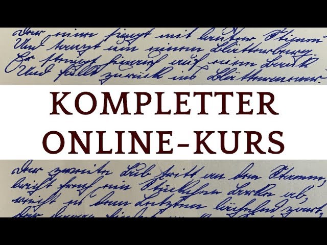 Die Sütterlin Schrift ***🖊***