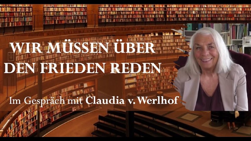 **Wir müssen über den Frieden reden**