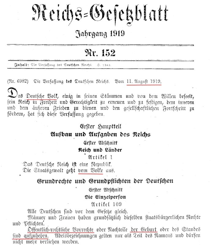 Am **11. August 1919** wird auf …