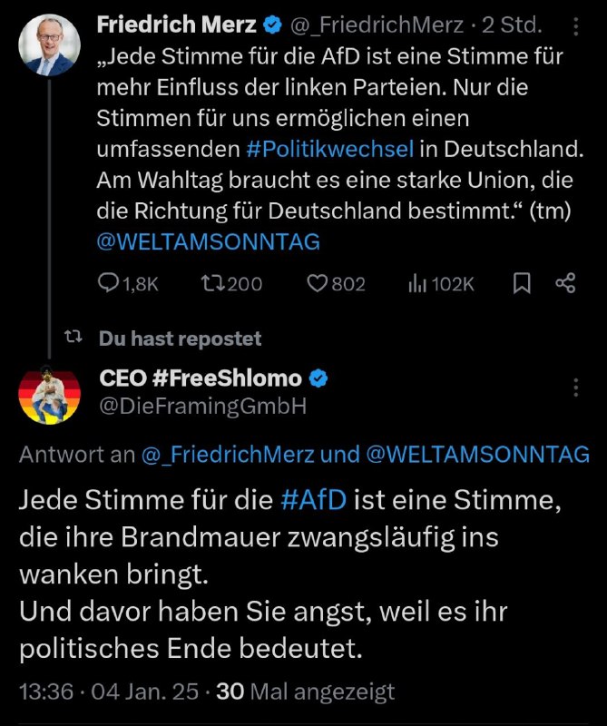 [Mein Tweet](https://x.com/DieFramingGmbH/status/1875521589447700919?t=D8AcMWJLmJYpYlYqMBaItg&amp;s=19)