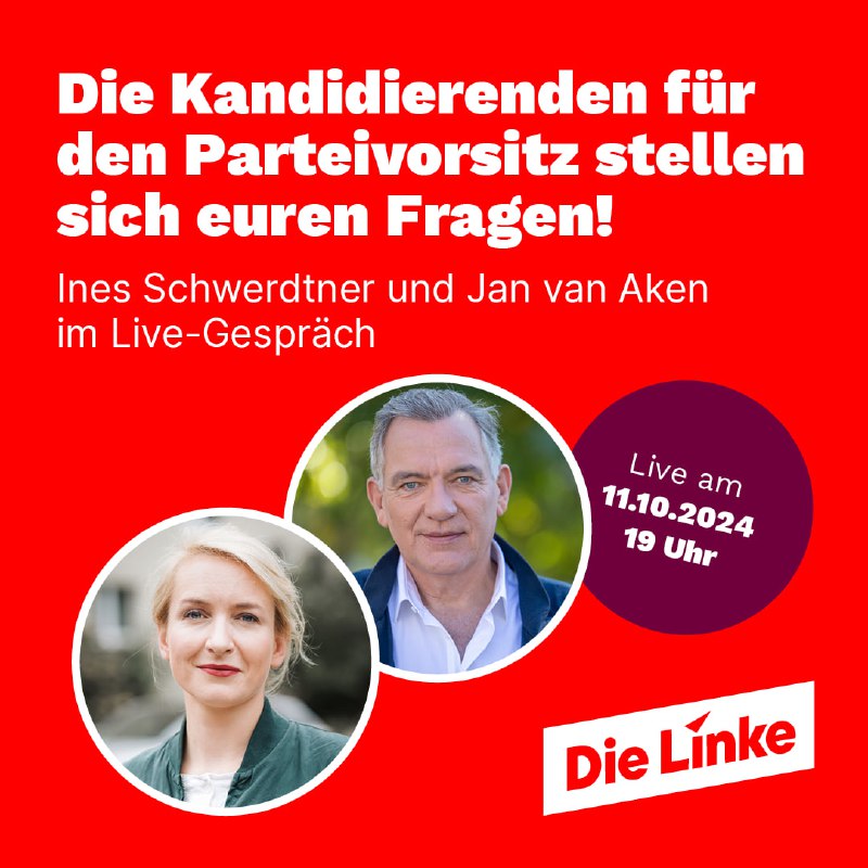 **Live-Talk der Kandidierenden für den Parteivorsitz!**