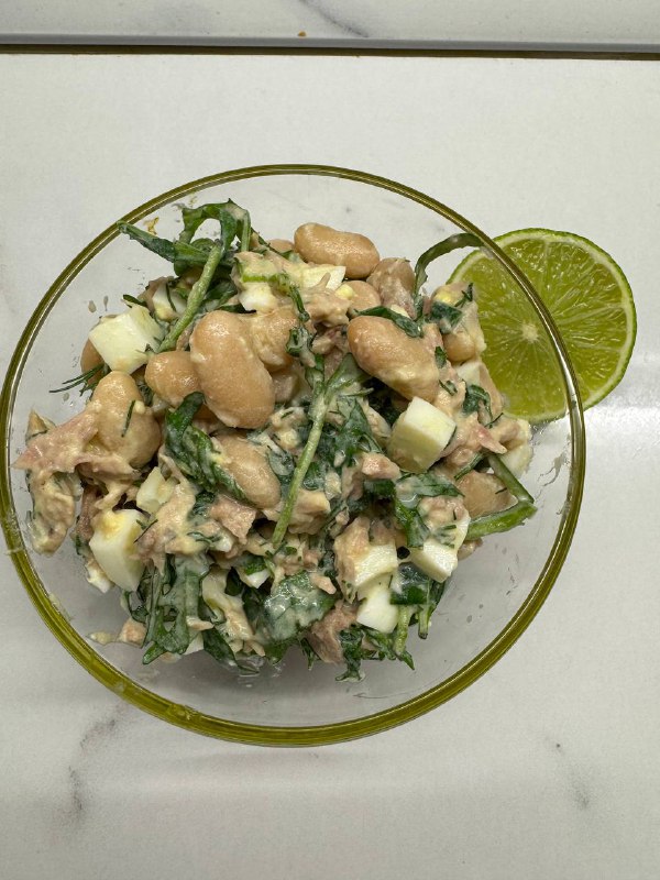 Вчера сделала очень вкусный белковый салат, …