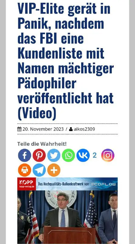 Die Panik ist groß.