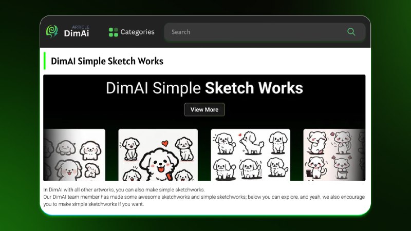 Explore the magic of simple sketchworks …