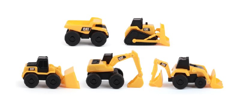 5-Pack CAT Construction Trucks Toy Set …