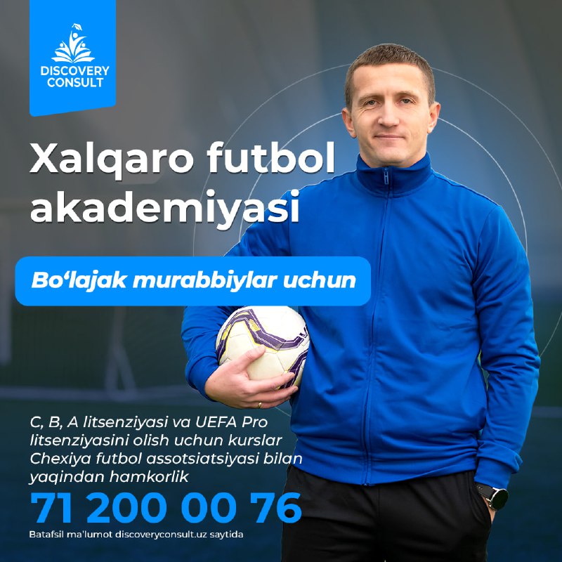 *****📣***** **FUTBOL MURABBIYLARI UCHUN YEVROPADA TAHSIL …