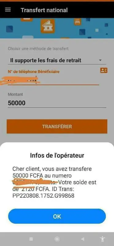 Il viens d’investir depuis la Côte …