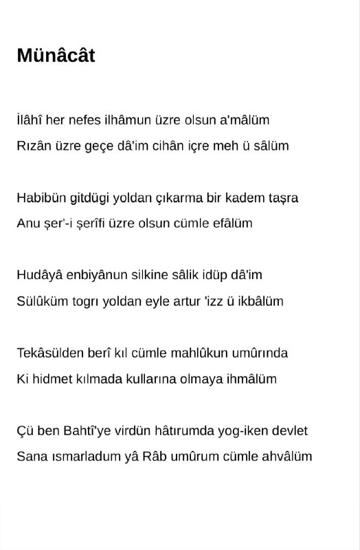 Bahtî ( Sultan 1.Ahmed Han ) …